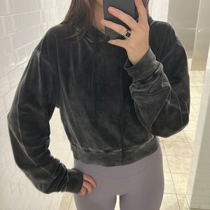The Kooples oversized cropped sweatshirt size small